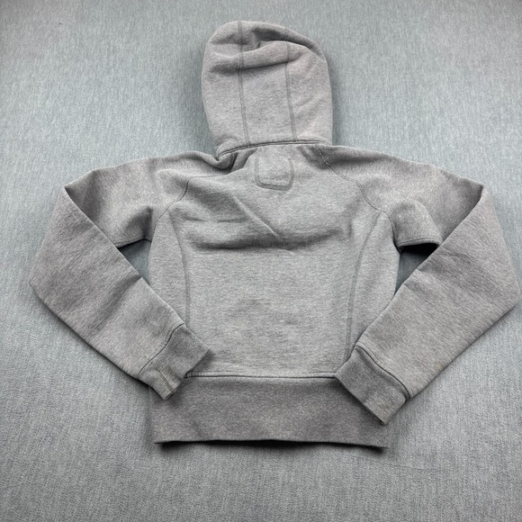 Lululemon Hoodie Women Small Gray Full Zip Scuba Crop Fleece Sweatshirt *FLAWS‎ - Picture 13 of 13